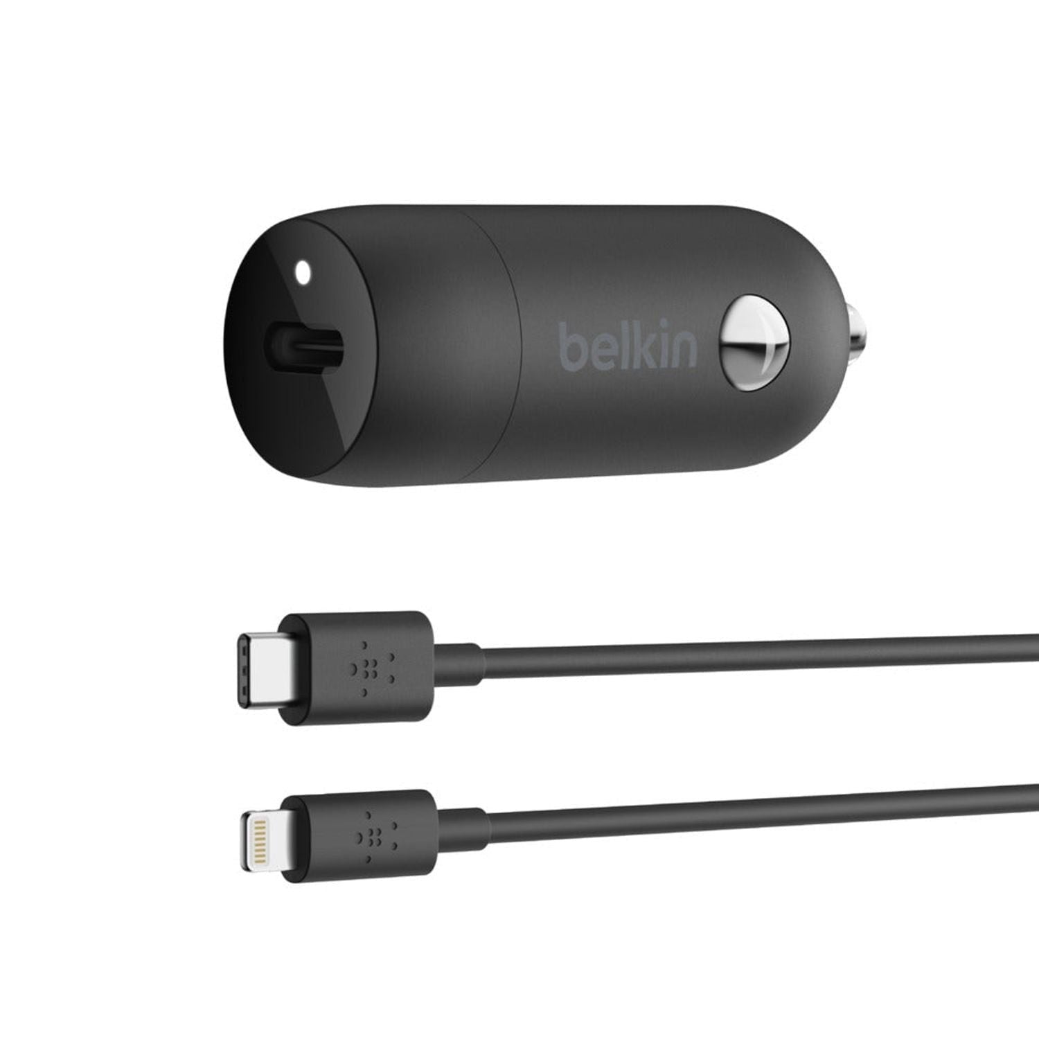 Cargador para auto USB-C Belkin BOOSTCHARGE de 20 W con cable Lightning a USB-C
