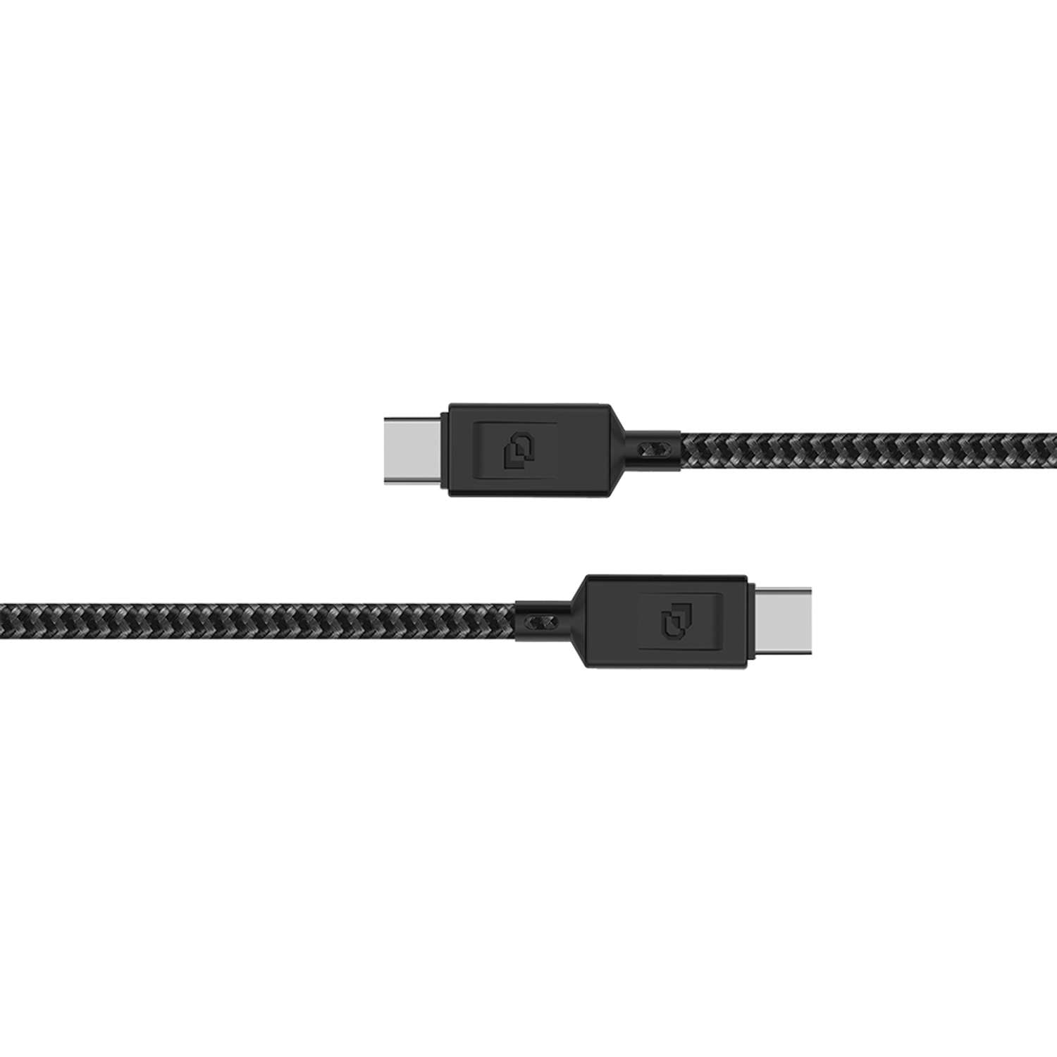 Cable USB-C a USB-C, USB 3.2, 1.5 Mt Rugged Dusted negro